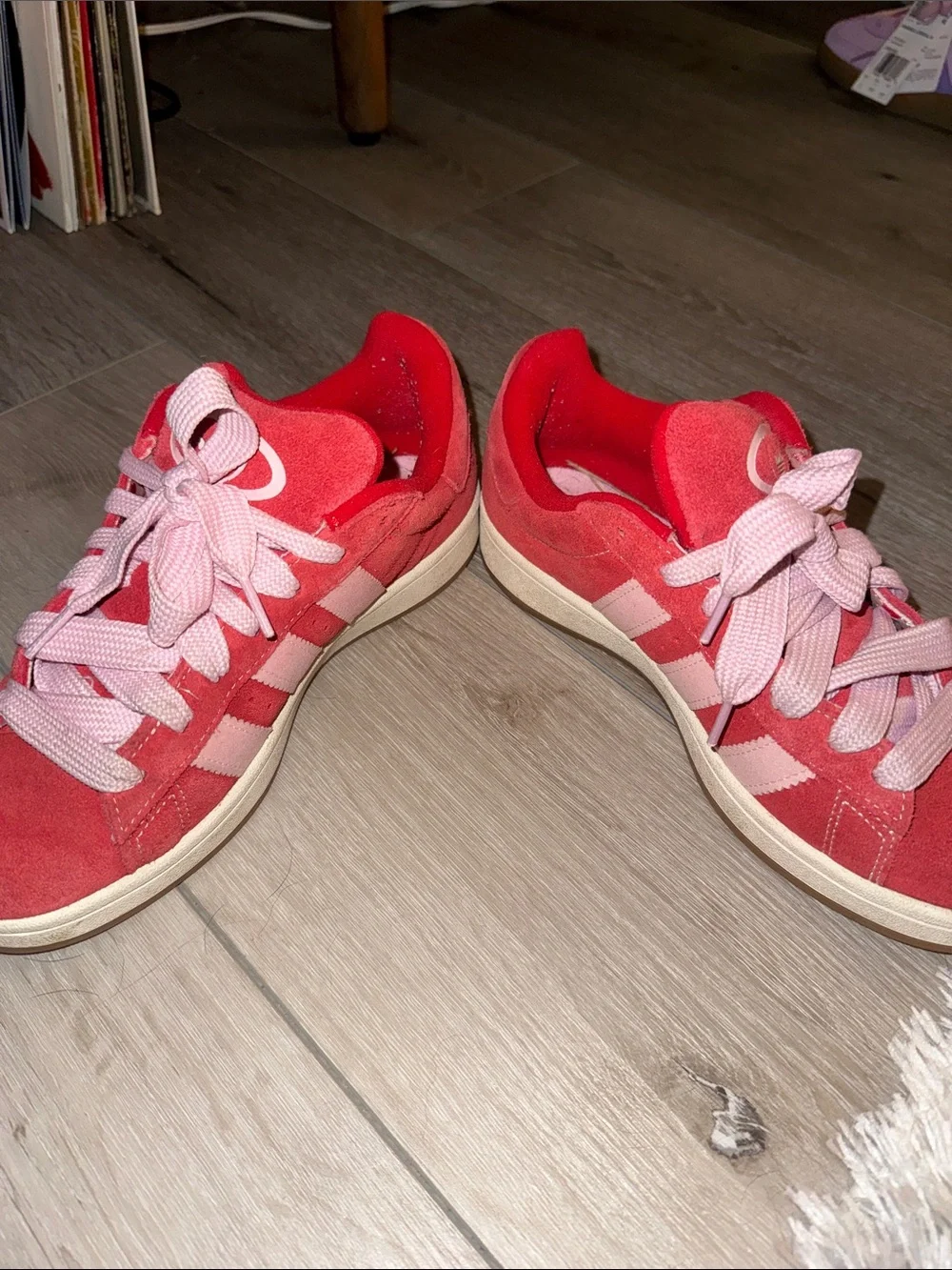 adidas campus women’s Pink and Red Sneakers
